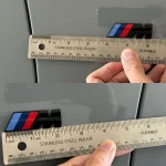 BMW M Fender Side Emblem Badge – M/// Performance,2Packs – Gloss Black - Image 3