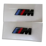 BMW M Fender Side Emblem Badge – M/// Performance,2Packs – Gloss Black