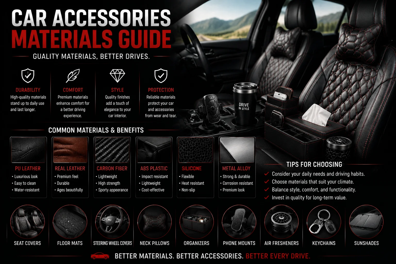 branded car accessories