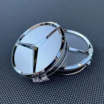 The MERCEDES BENZ 4-Piece Silver 75mm/2.95-inch wheel center cover fits most models - Image 6