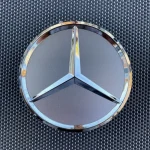 The MERCEDES BENZ 4-Piece Silver 75mm/2.95-inch wheel center cover fits most models - Image 8